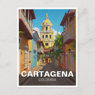 Cartão Postal Viagem de Cartagena Colombia