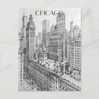 Cartão Postal Viagem de Chicago