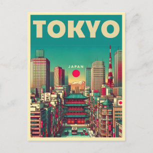 Cartão Postal Viagem de colheita de Tóquio no Japão