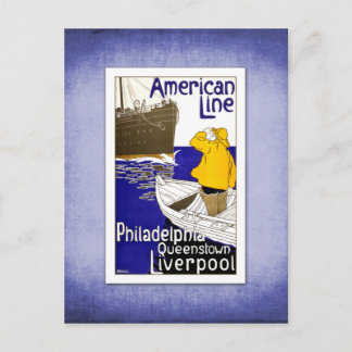 Cartão Postal Viagem de Entrega Poster vintage viagem