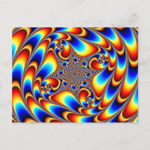 Cartão Postal Viagem de espaço - Fractal