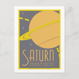 Cartão postal Viagem de espaço - Saturno