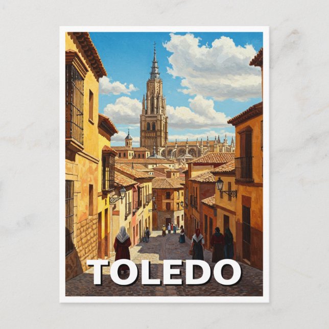 Cartão Postal Viagem de Espanha Toledo (Frente)