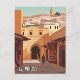 Cartão Postal Viagem de Fez Marrocos