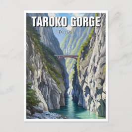 Cartão Postal Viagem de Gorge de Taiwan Taroko