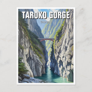 Cartão Postal Viagem de Gorge de Taiwan Taroko