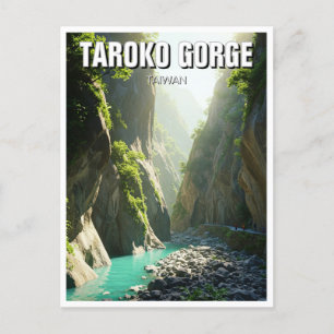 Cartão Postal Viagem de Gorge de Taiwan Taroko