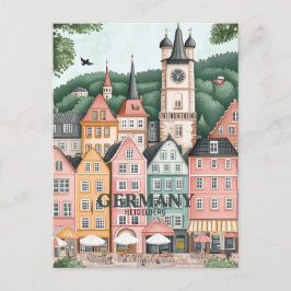 Cartão Postal Viagem de Heidelberg Alemanha