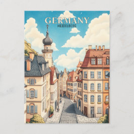 Cartão Postal Viagem de Heidelberg Alemanha