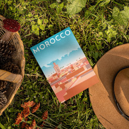 Cartão Postal Viagem de Marakesh Moderno