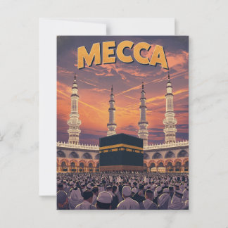 Cartão Postal Viagem de Meca Retroativa