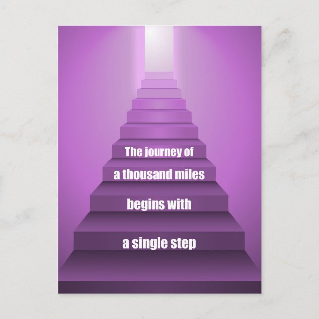 Cartão Postal Viagem De Mil Milhas (Frente)