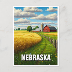 Cartão Postal Viagem de Nebraska