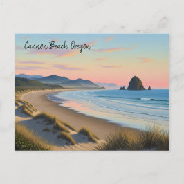 Cartão Postal Viagem de Oregon Beach