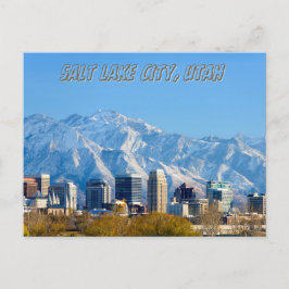 Cartão postal viagem de Salt Lake City Utah Souven