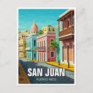 Cartão Postal Viagem de San Juan Porto Rico