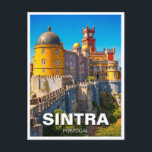 Cartão Postal Viagem de Sintra Portugal<br><div class="desc">Sintra, Portugal, é uma cidade de conto de fadas anotada na Serra de Sintra colinas, a uma curta distância de Lisboa. Conhecido por sua arquitetura romântica, florestas úmidas e palácios reais, Sintra tem sido um retreto favorito para monarcas e artistas portugueses há séculos. O marco mais famoso é o Palácio...</div>