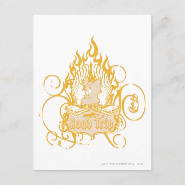 Cartão Postal Viagem de Tom e Jerry Road (Frente)