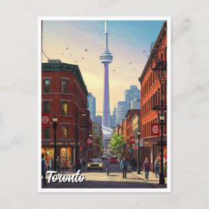 Cartão Postal Viagem de Toronto Canadá