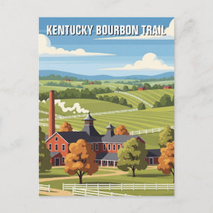 Cartão Postal Viagem de Trilha do Kentucky Bourbon