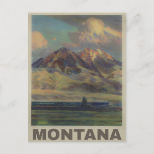 Cartão Postal Viagem de Vintage Montana