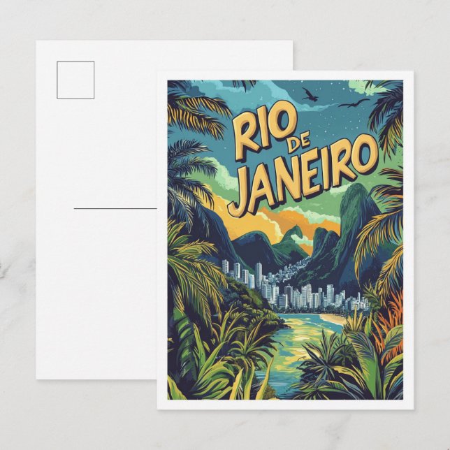 Cartão Postal Viagem do Brasil do Rio de Janeiro (Frente/Verso)