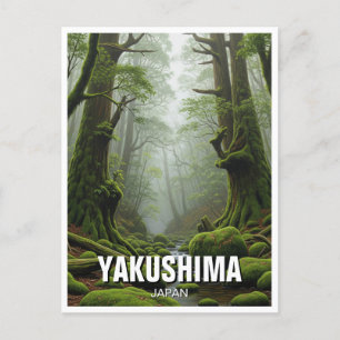 Cartão Postal Viagem do Japão Ilha Yakushima