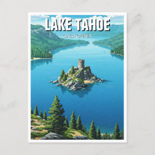 Cartão Postal Viagem do Lago Tahoe Emerald Bay California