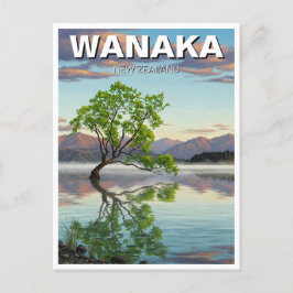 Cartão Postal Viagem do Lago Wanaka Tree Nova Zelândia