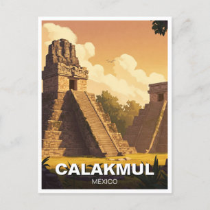 Cartão Postal Viagem do México Calakharm