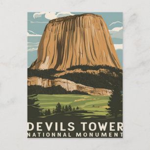 Cartão Postal Viagem do Monumento Nacional da Torre Devils