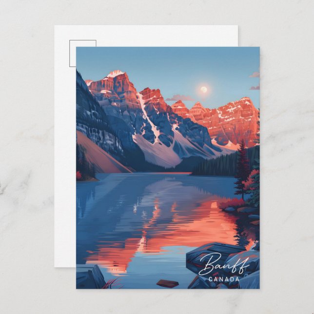 Cartão Postal Viagem do National Park Banff Canada (Frente/Verso)