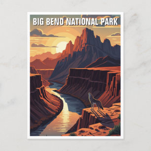 Cartão Postal Viagem do Parque Nacional Big Bend