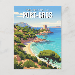 Cartão Postal Viagem do Parque Nacional de Port-Cros França
