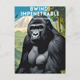 Cartão Postal Viagem do Parque Nacional Impenetrável de Bwindi