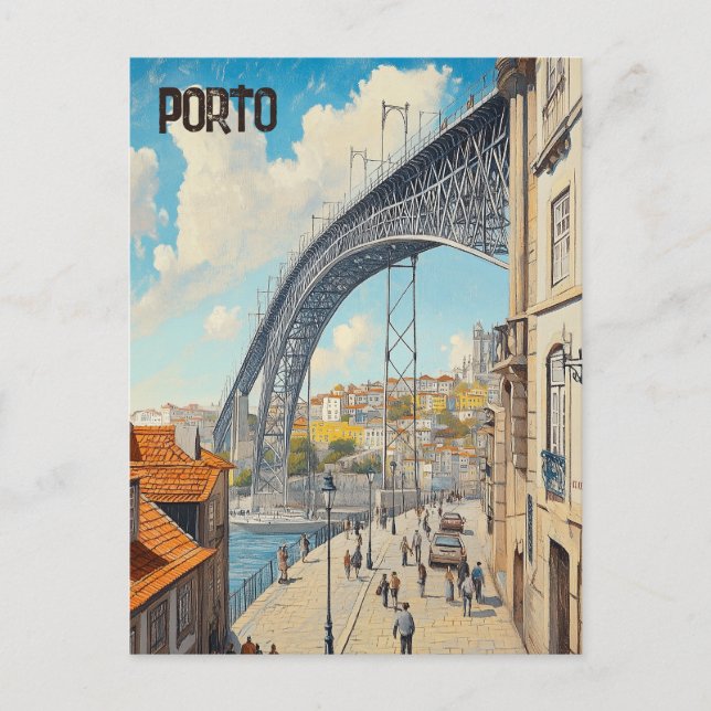 Cartão Postal Viagem do Porto Portugal (Frente)