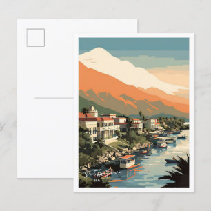 Cartão Postal Viagem do Porto Príncipe Haiti