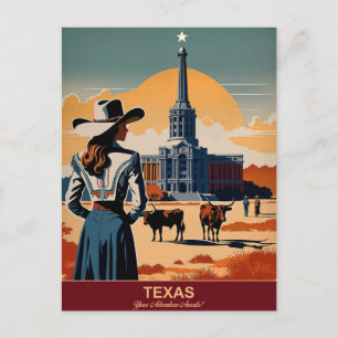 Cartão Postal Viagem do Texas: Sua Aventura Espera