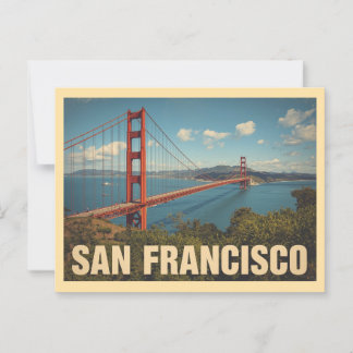 Cartão Postal Viagem do Vintage San Francisco