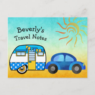 Cartão Postal Viagem em Estrada Personalizada