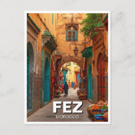 Cartão Postal Viagem Fez Marrocos