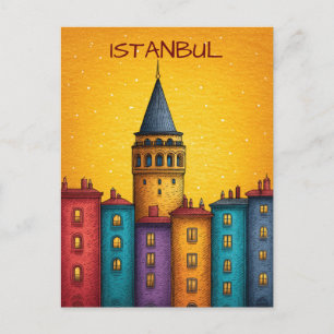 Cartão Postal Viagem Istambul Turquia