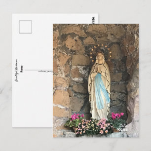 Cartão Postal Viagem Itália - Roma, Bela Madonna