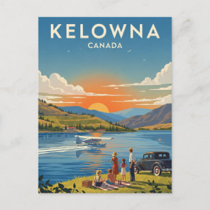 Cartão Postal Viagem Kelowna Canada
