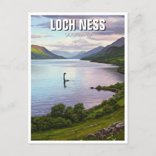 Cartão Postal Viagem Loch Ness Nessie