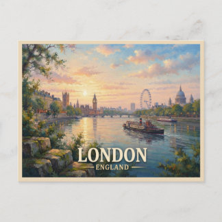 Cartão Postal Viagem Londres Inglaterra