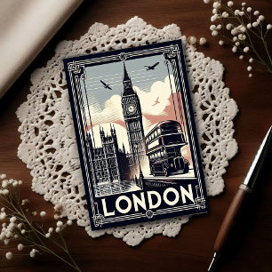 Cartão Postal Viagem Londres Inglaterra Vintage
