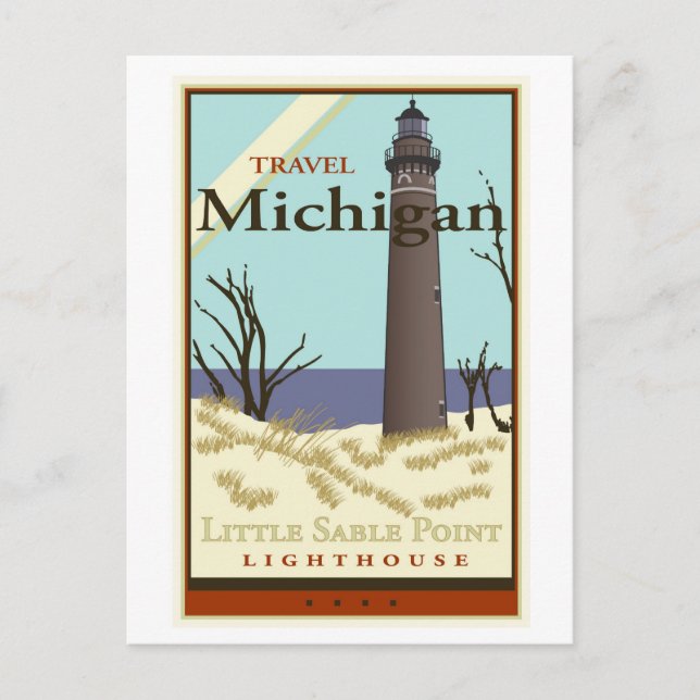 Cartão Postal Viagem Michigan (Frente)