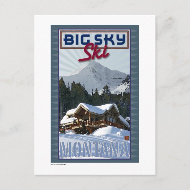 Cartão Postal VIAGEM Montana-Big Sky- (Frente)