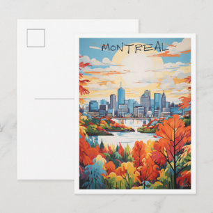 Cartão Postal Viagem Montreal Canadá